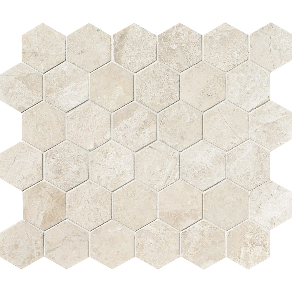 Marya Royal Polished Marble Hexagon Mosaic